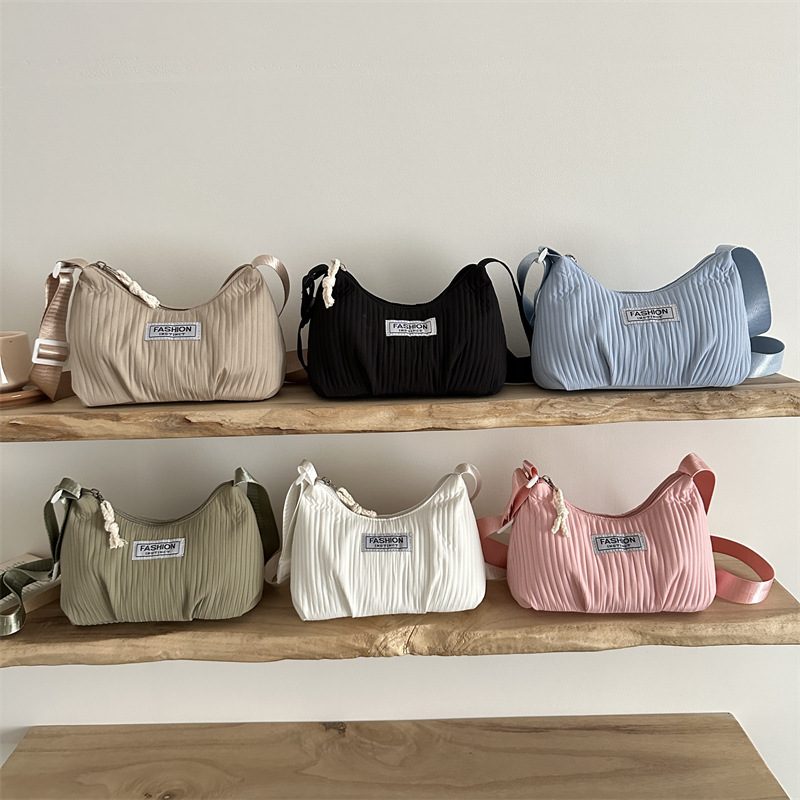 Minimalist Solid Color Shoulder Bag