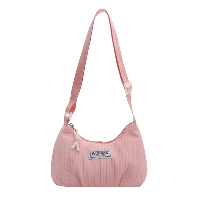 Minimalist Solid Color Shoulder Bag view 7