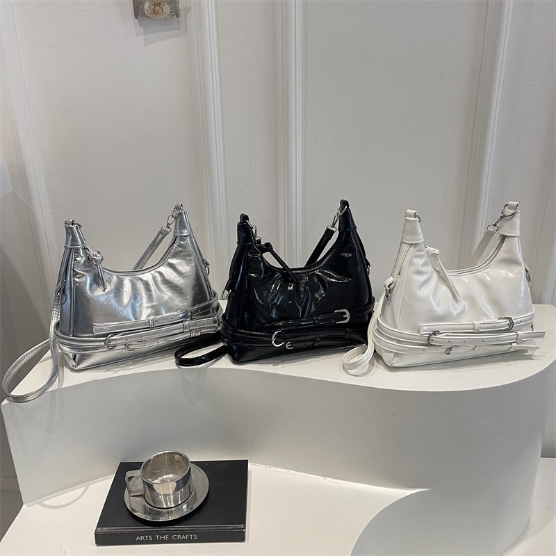 Vintage Moto Studded Shoulder Bag