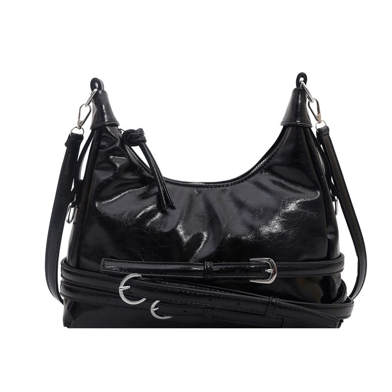 Vintage Moto Studded Shoulder Bag view 7