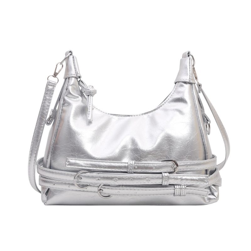 Vintage Moto Studded Shoulder Bag view 8