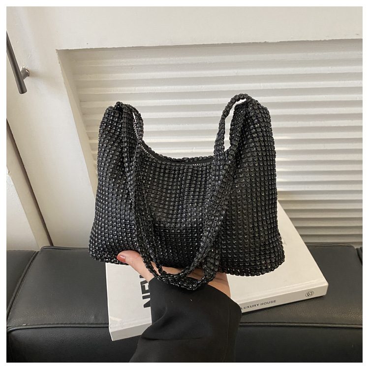 Rhinestone Embellished Shoulder Bag view 2