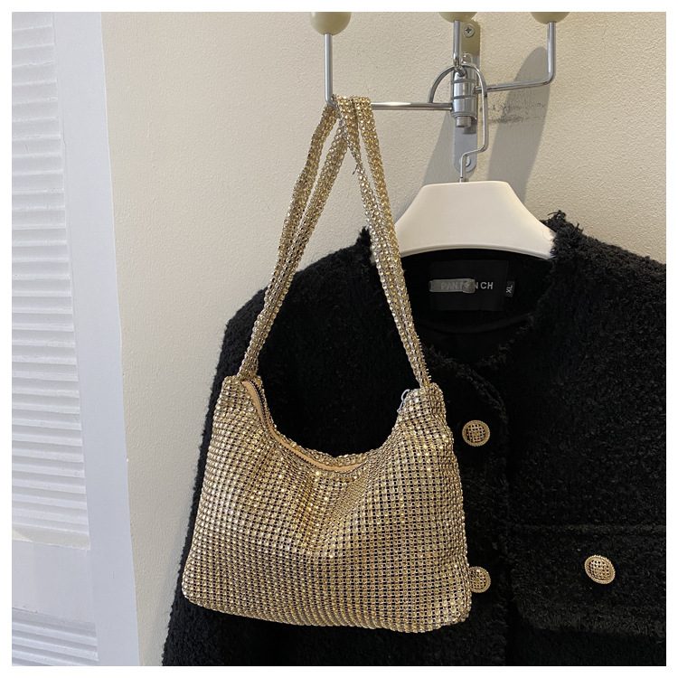 Rhinestone Embellished Shoulder Bag view 3