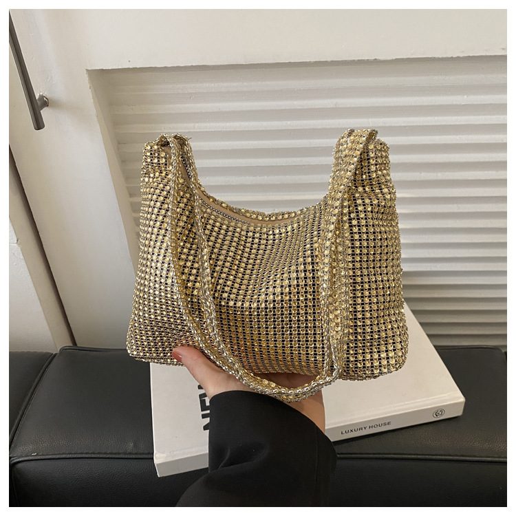 Rhinestone Embellished Shoulder Bag view 8