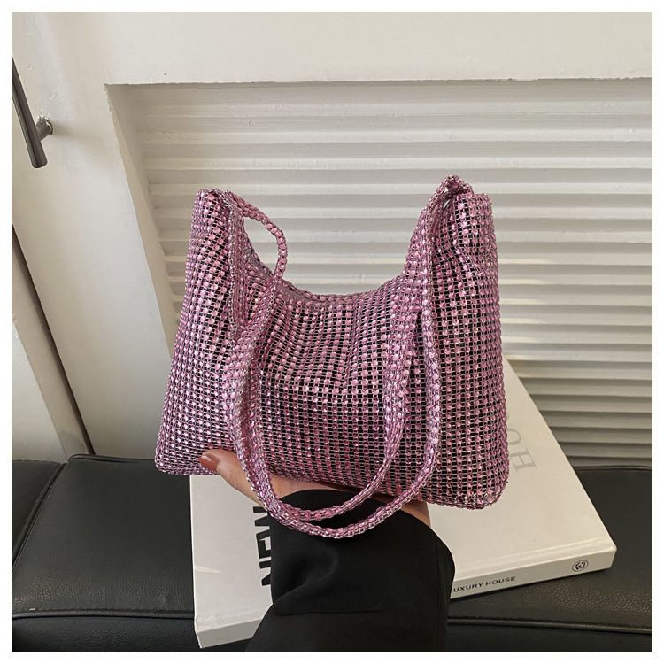 Rhinestone Embellished Shoulder Bag view 9