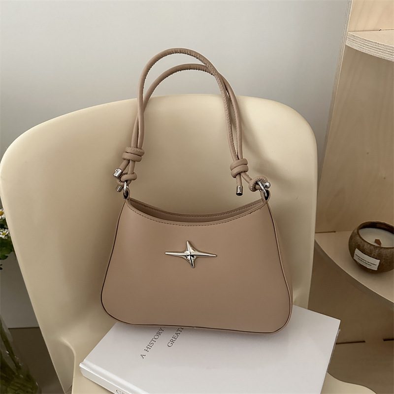 Solid Color Casual Shoulder Bag view 4