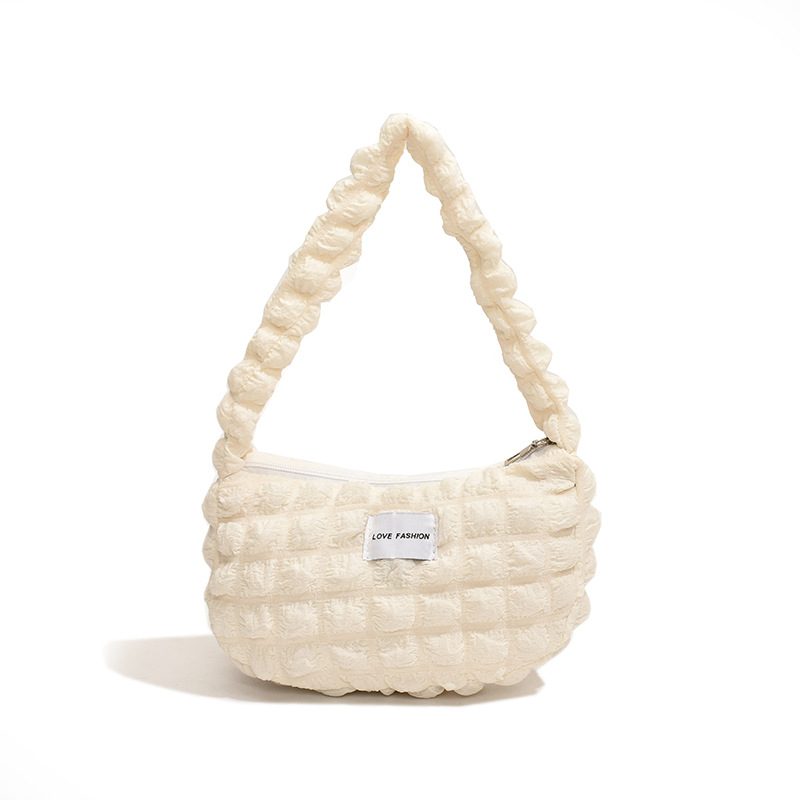 Pleated Puff Cotton Shoulder Bag view 6