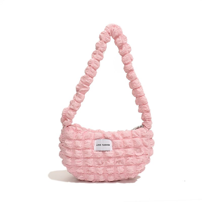 Pleated Puff Cotton Shoulder Bag view 7