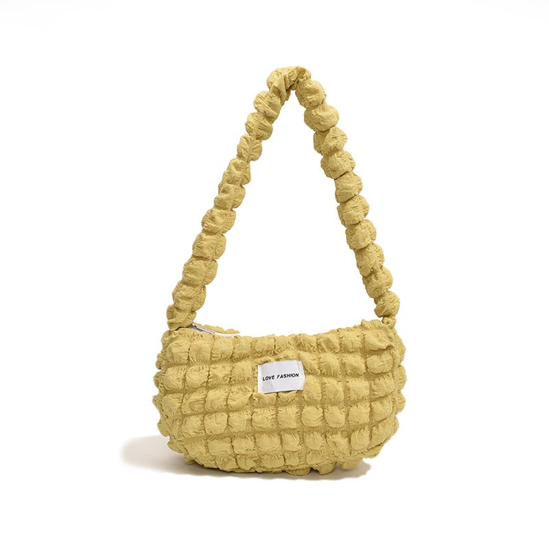 Pleated Puff Cotton Shoulder Bag view 9