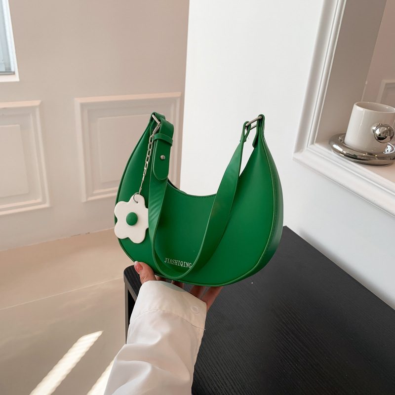 Candy Color Half Moon Shoulder Bag view 2