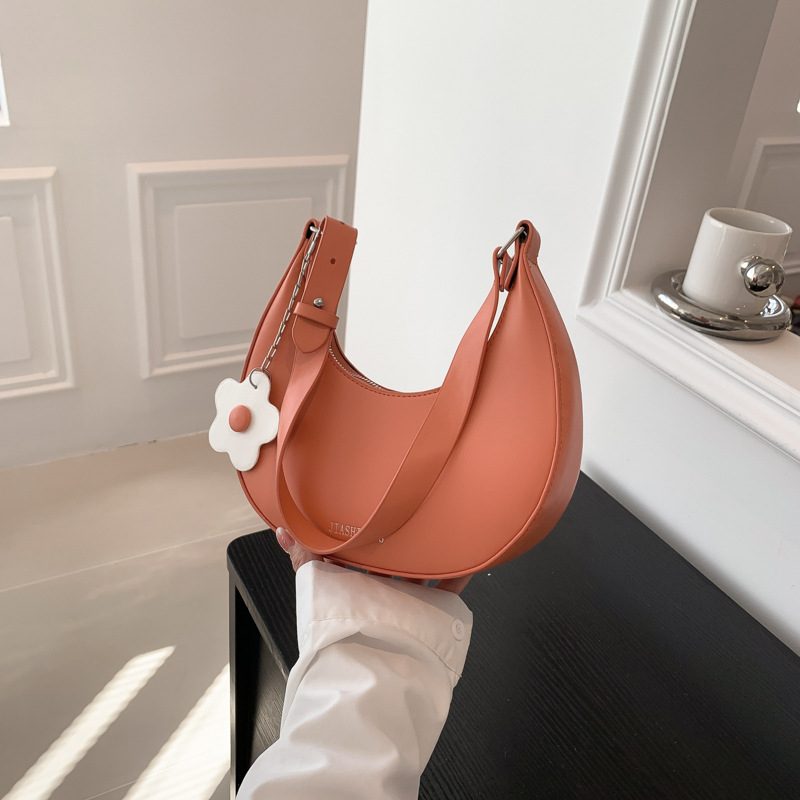 Candy Color Half Moon Shoulder Bag view 4