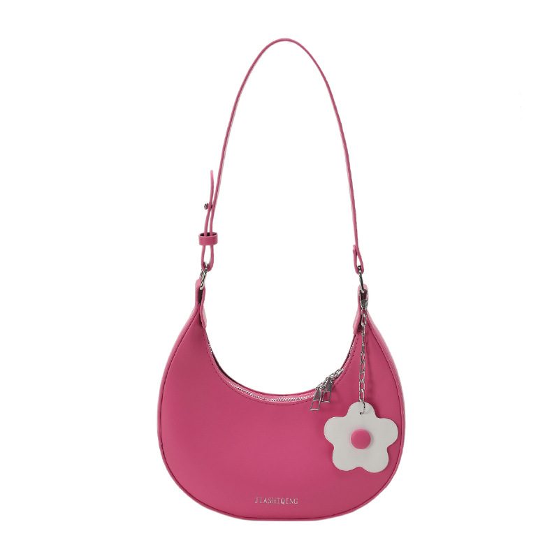Candy Color Half Moon Shoulder Bag view 6