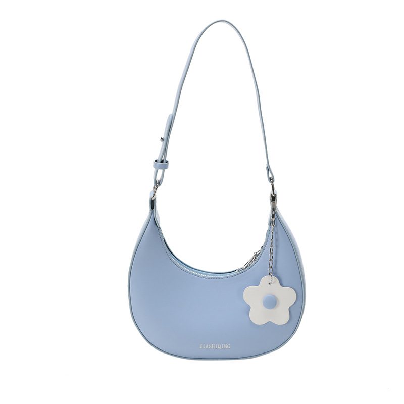 Candy Color Half Moon Shoulder Bag view 7