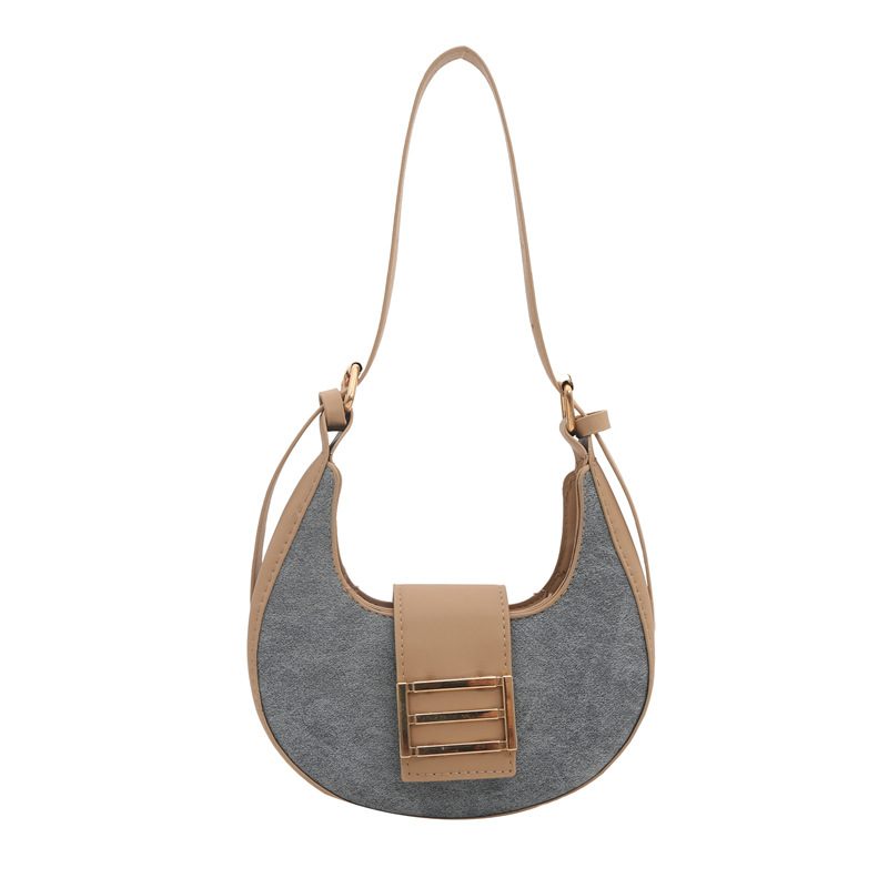 Schultertasche Halbmond mit Farbblock view 9