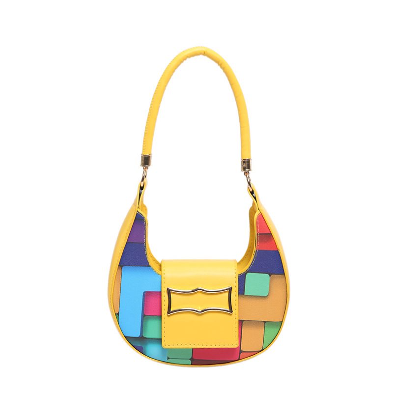 Two-Tone Crescent Shoulder Bag view 10