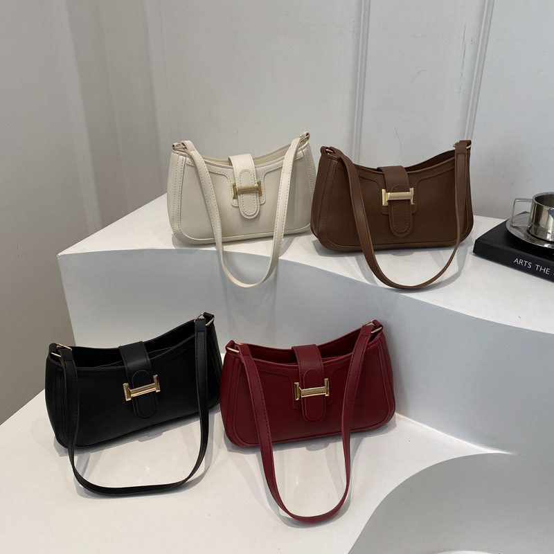 Belt Buckle Crescent Shoulder Bag