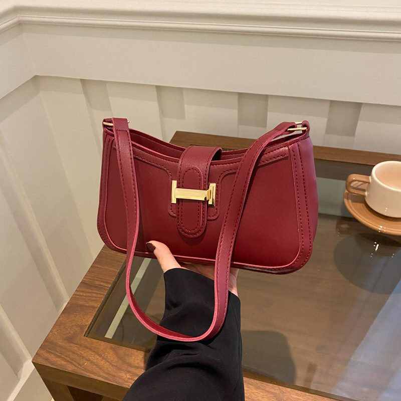 Belt Buckle Crescent Shoulder Bag view 2