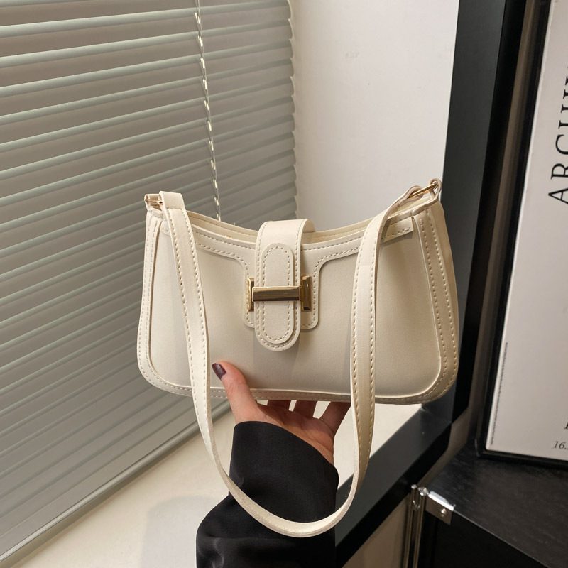 Belt Buckle Crescent Shoulder Bag view 3