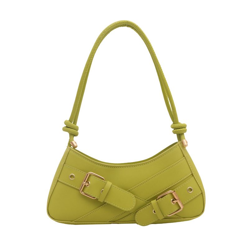 Waxed Leather Belt Buckle Shoulder Bag view 12