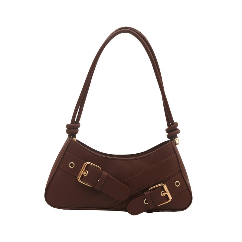 Waxed Leather Belt Buckle Shoulder Bag view 5