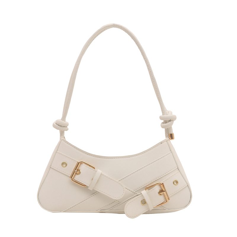 Waxed Leather Belt Buckle Shoulder Bag view 6