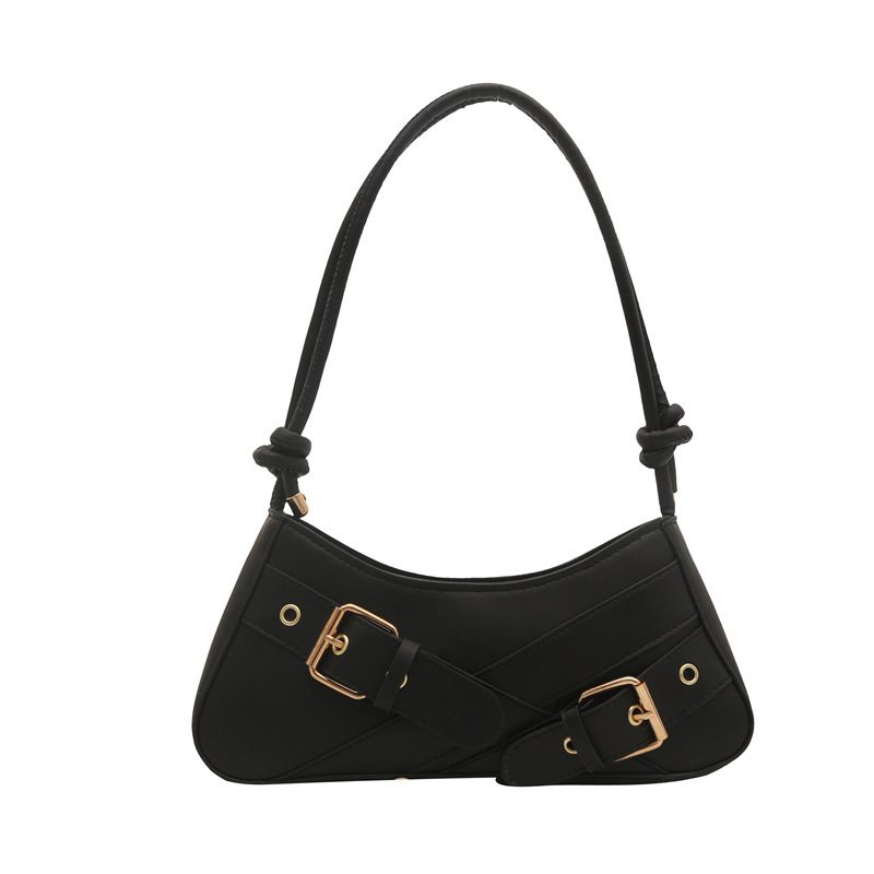 Waxed Leather Belt Buckle Shoulder Bag view 9