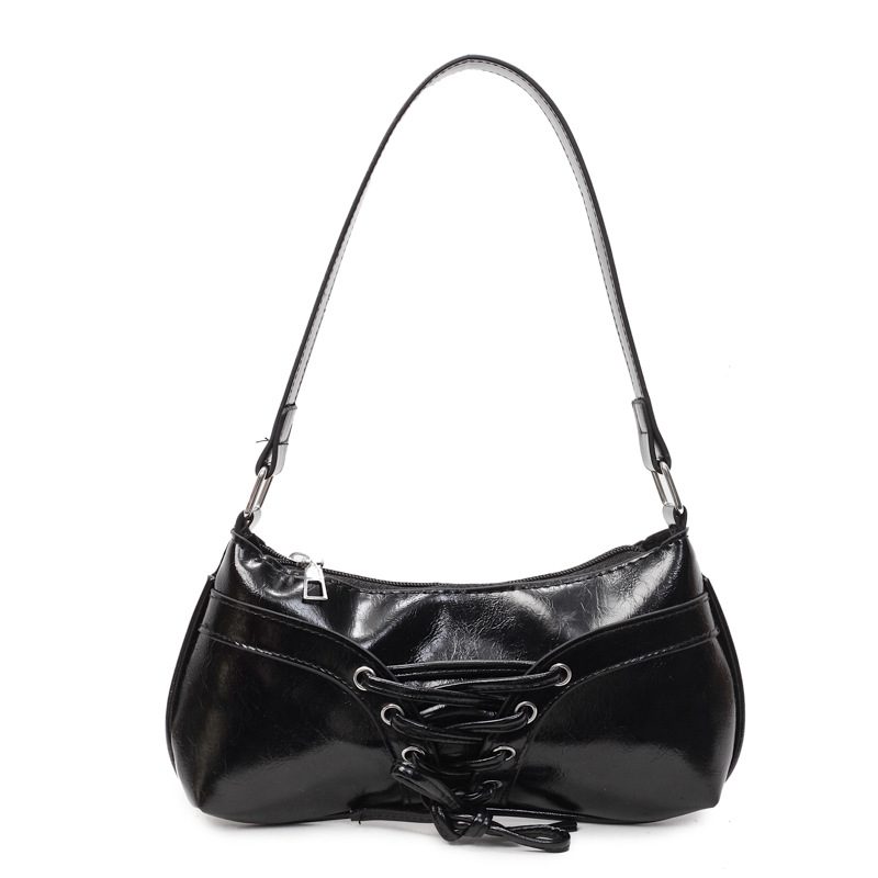 Solid PU Underarm Shoulder Bag view 5