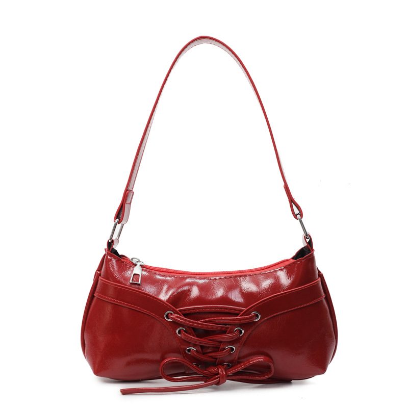Solid PU Underarm Shoulder Bag view 7