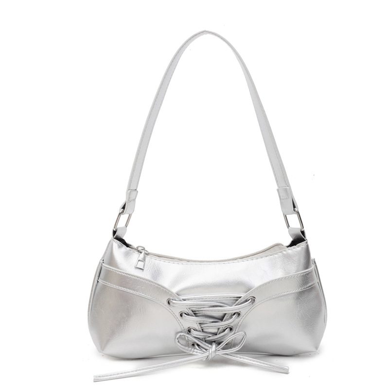 Solid PU Underarm Shoulder Bag view 9