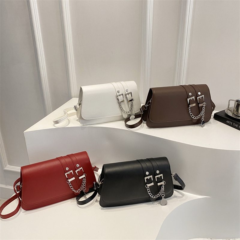 Belted Minimalist Shoulder Bag