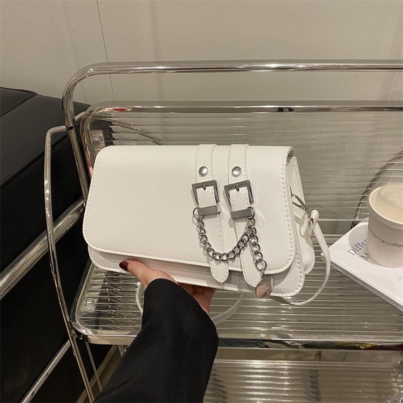 Belted Minimalist Shoulder Bag view 2