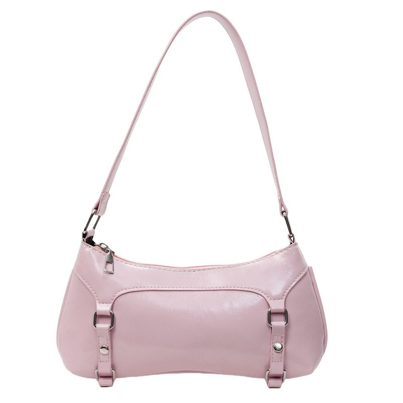 Minimalist Solid Baguette Shoulder Bag view 5