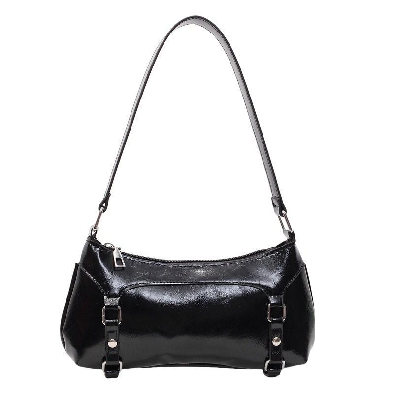 Minimalist Solid Baguette Shoulder Bag view 6