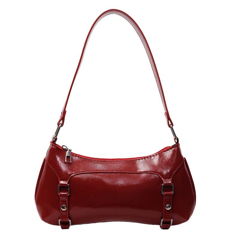 Minimalist Solid Baguette Shoulder Bag view 8