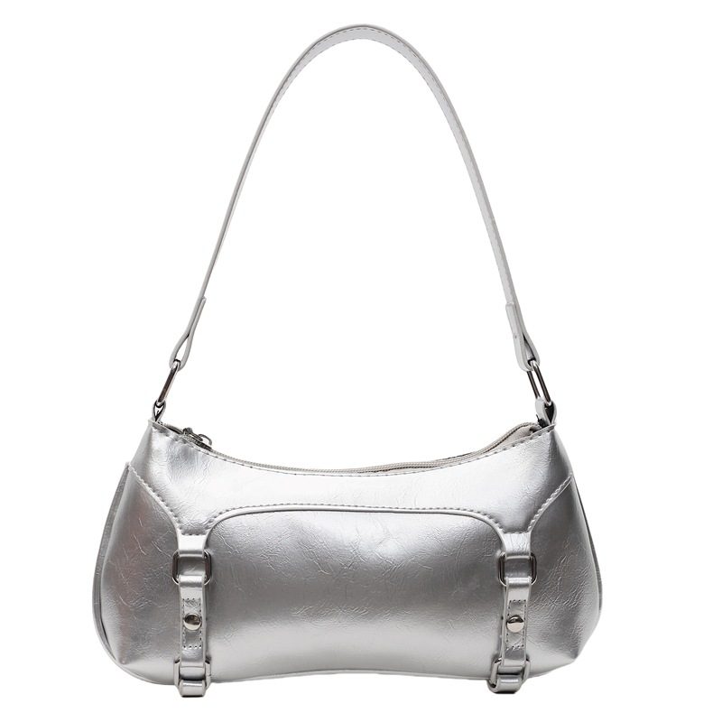 Minimalist Solid Baguette Shoulder Bag view 9