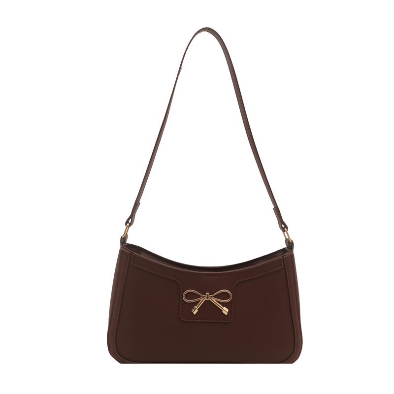 Bow Detail Shoulder Baguette Bag view 5