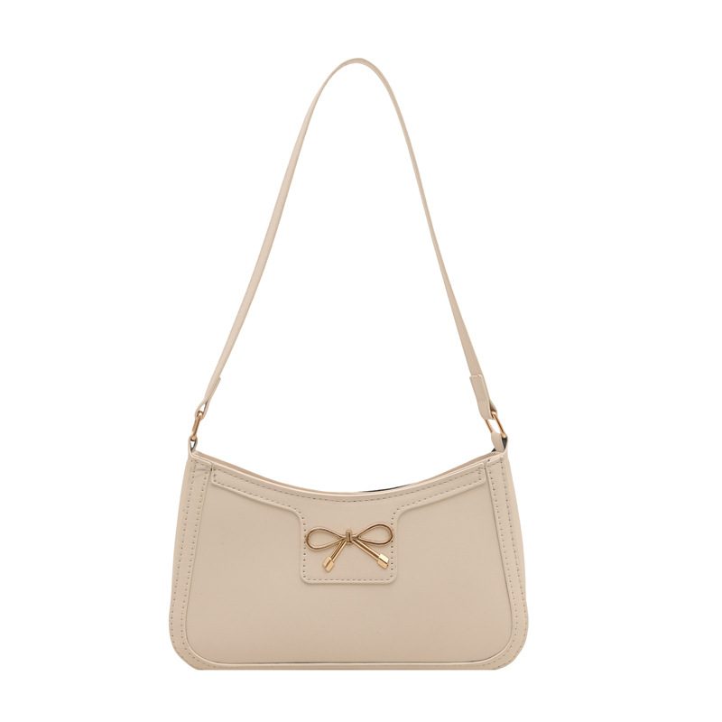 Bow Detail Shoulder Baguette Bag view 6