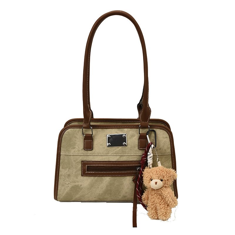 Smiley Charm Shoulder Bag for Commute view 5