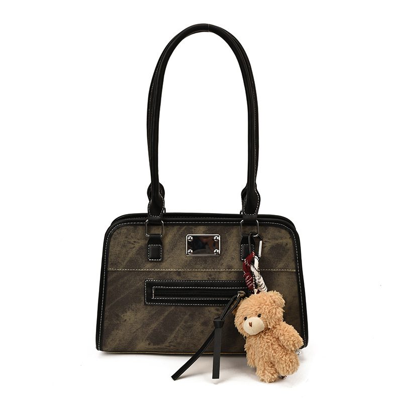 Smiley Charm Shoulder Bag for Commute view 6