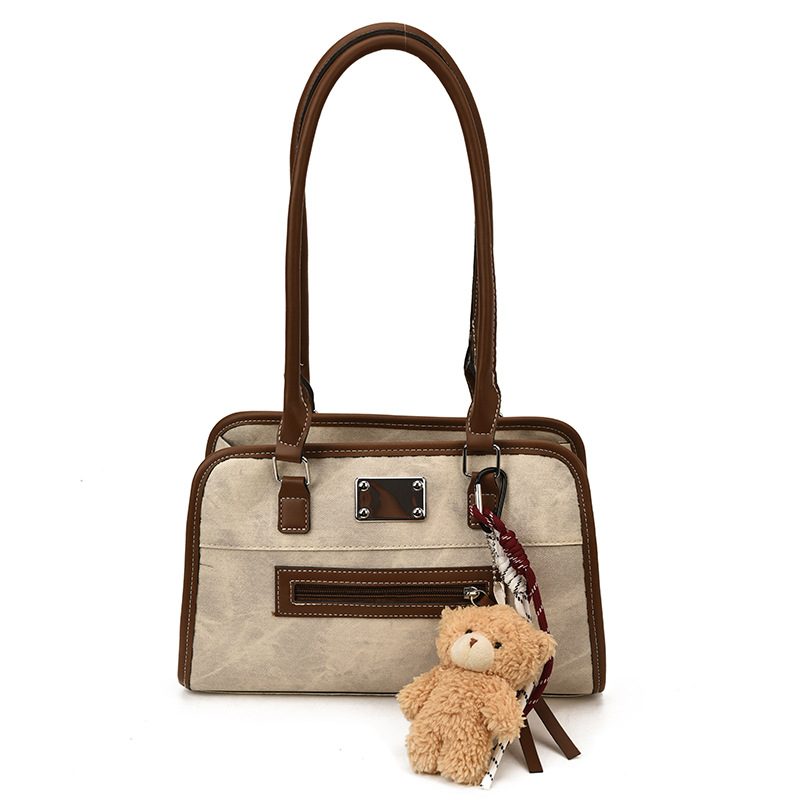 Smiley Charm Shoulder Bag for Commute view 9