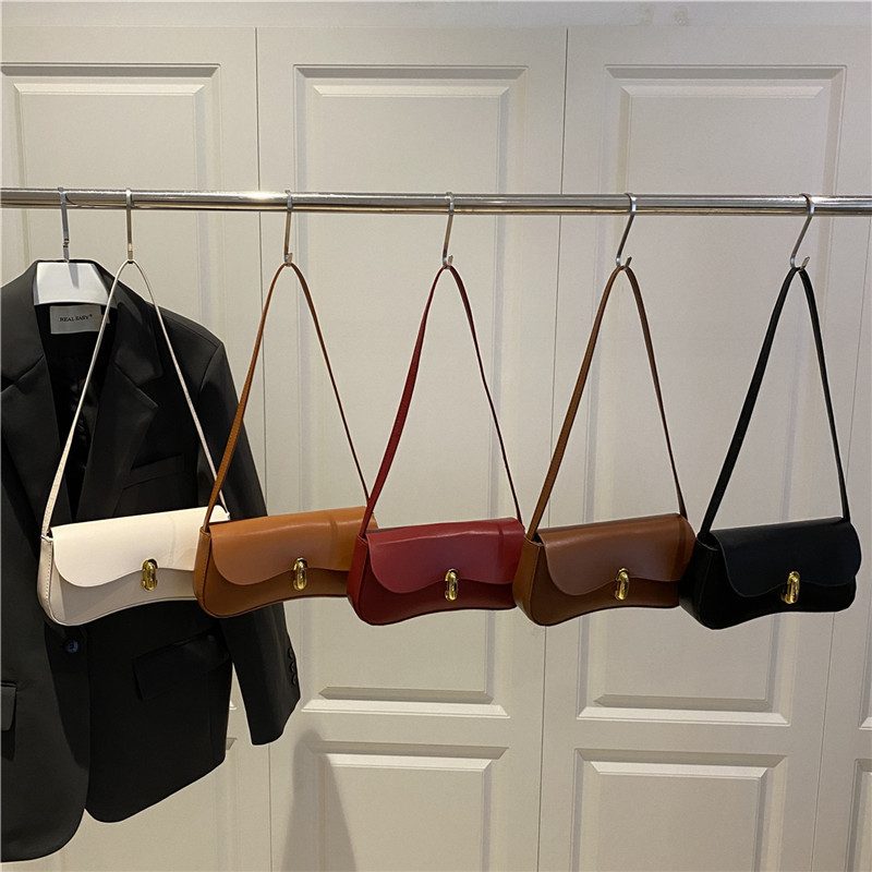 Minimalist Solid Color Shoulder Bag