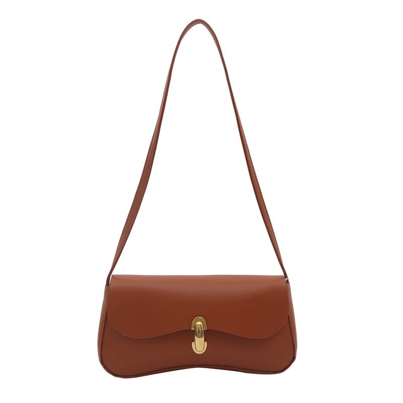 Bolsa de Ombro Minimalista de Cor Sólida view 10
