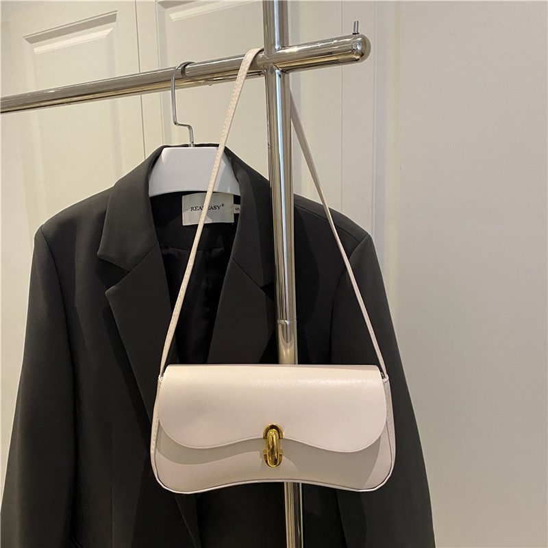 Bolsa de Ombro Minimalista de Cor Sólida view 3