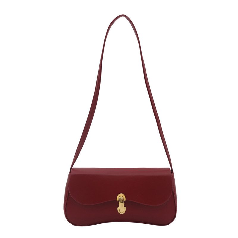 Bolsa de Ombro Minimalista de Cor Sólida view 7