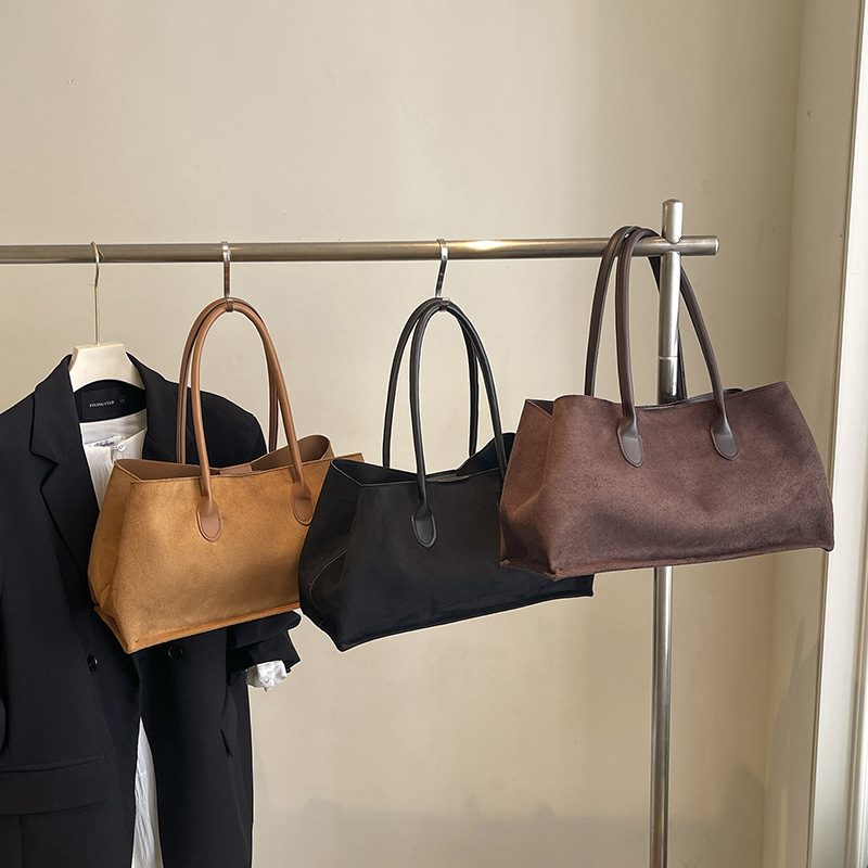 Solid Color Vintage Underarm Shoulder Bag