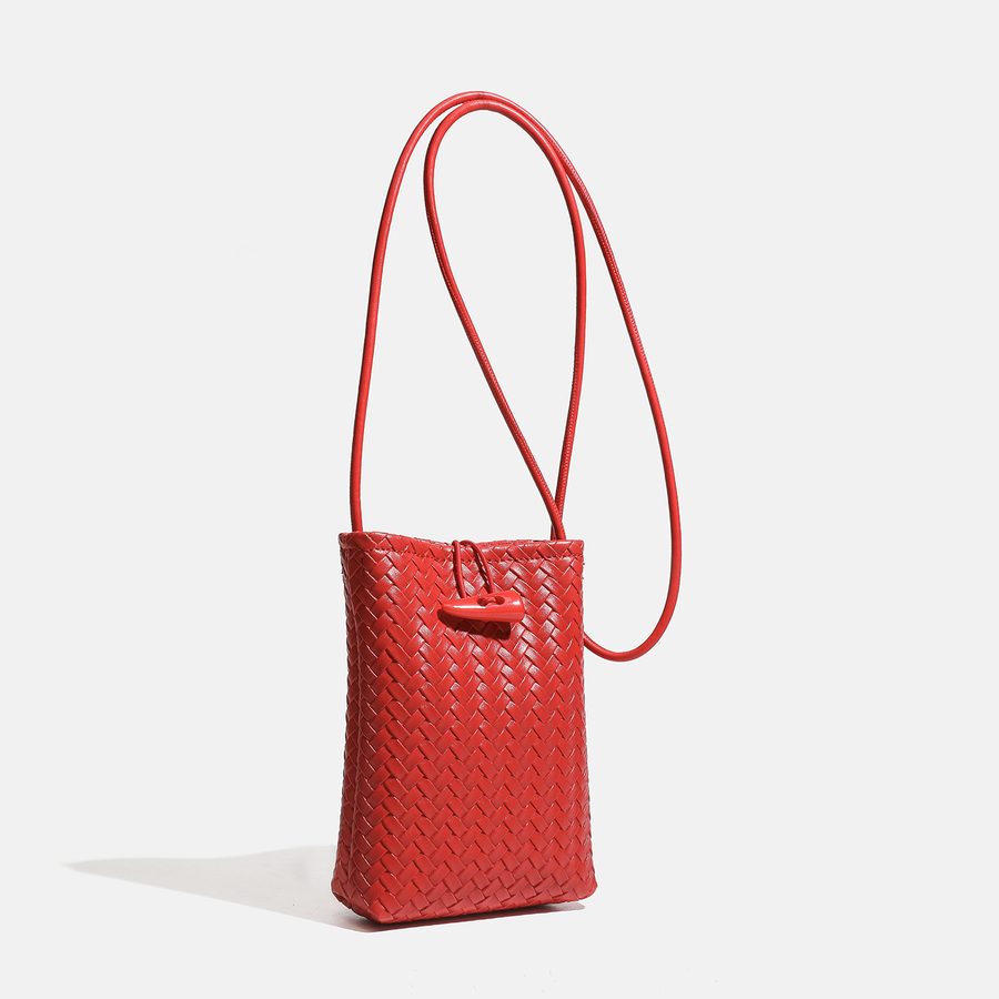 Woven Textured Shoulder Bag view 7