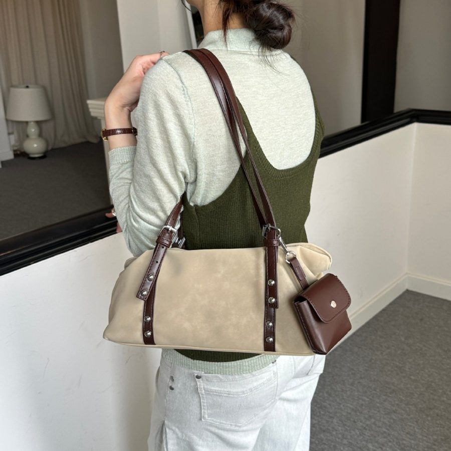 Vintage Small Boston Shoulder Bag view 3