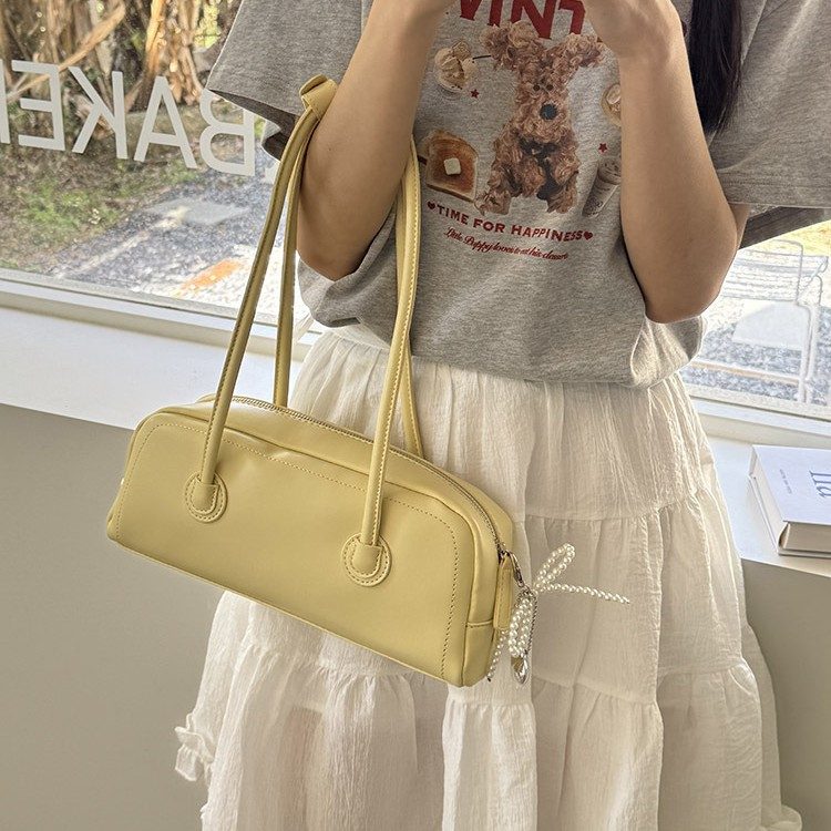 Minimalist Baguette Shoulder Bag