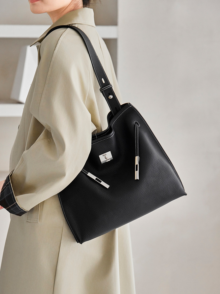 Тяжелая ТС коровья кожа Kelly Tote — высокая вертикальная модель для поездок view 2