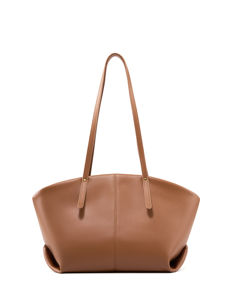 Bolso Tote Grande Casual de Piel de Vaca — Dos Colores para Oficina y Commuting view 5